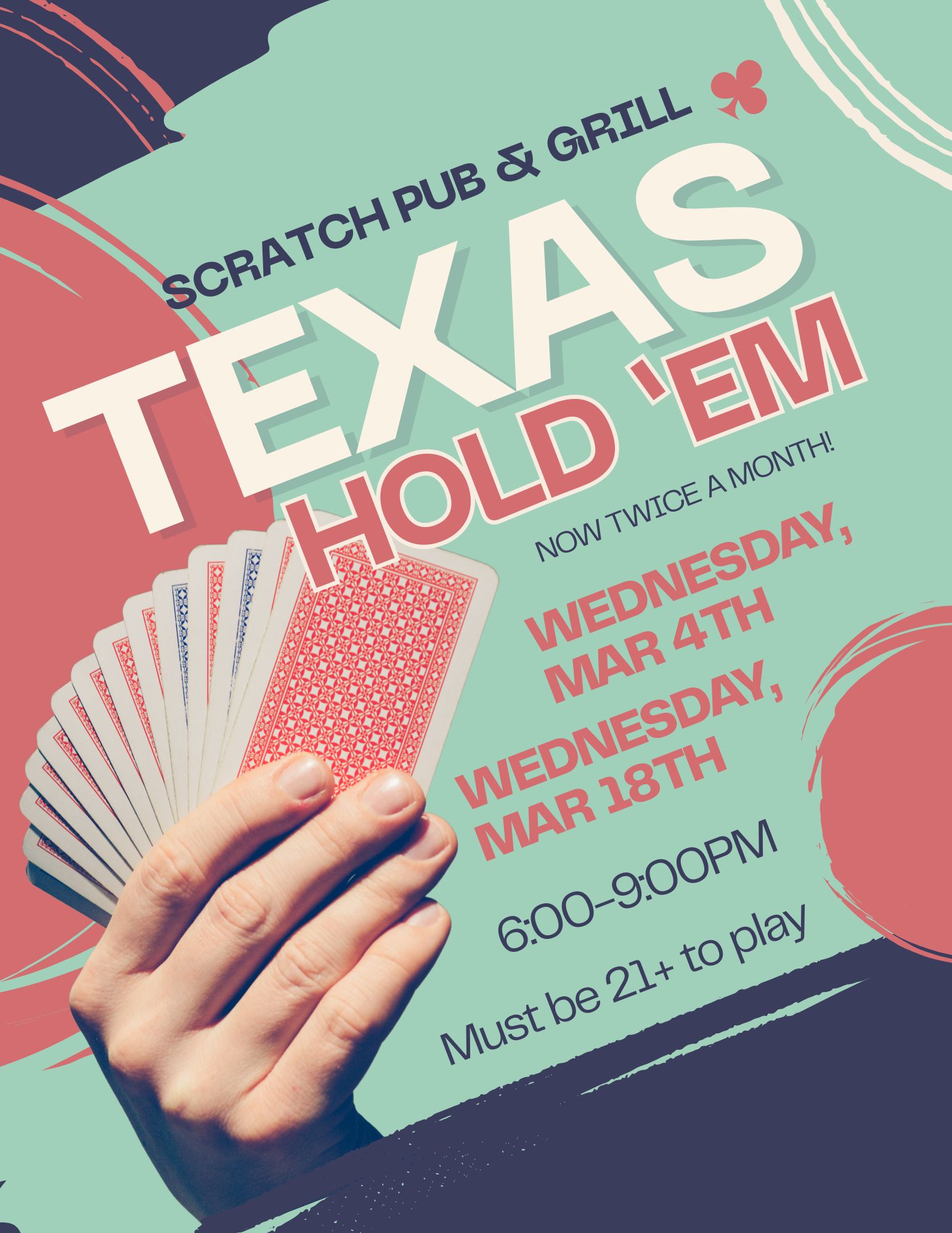 TEXAS HOLDEM MARCH DATES 1