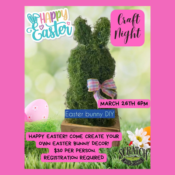 scratch happy easter craft night march 2025