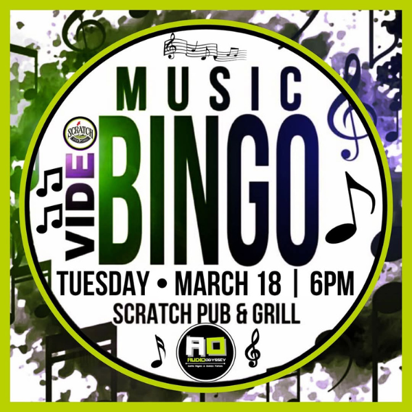scratch music video bingo march 2025