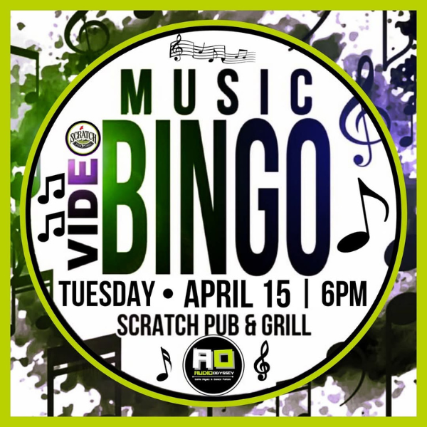 scratch april 2025 music video bingo